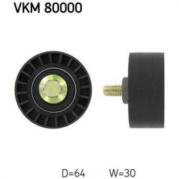 Polea de inversión y guía SKF VKM 80000 para correa v-ribbed