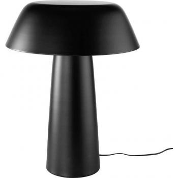 Lámpara de sobremesa ANGEL CERDÁ 8042C en acero negro, color Negro y Blanco, dimensiones Ø50 x 62 cm