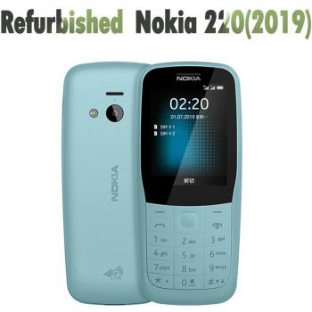 Teléfono móvil Nokia 220 4G Dual SIM LTE 2019 restaurado y desbloqueado original