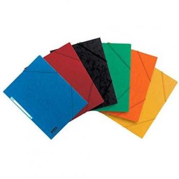 Carpeta Esquinero ELBA Boston, DIN A4, 10 unidades, con 3 rabats y elásticos, Tradición Assortida