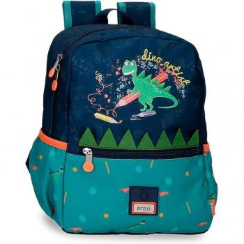 Mochila escolar Enso Dino artist 32cm multicolor