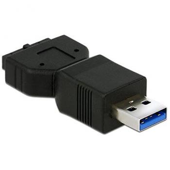 Adaptador de Cable USB 3.0-A a Interno DeLOCK 65671, Negro, 5.90 cm, Data + Video