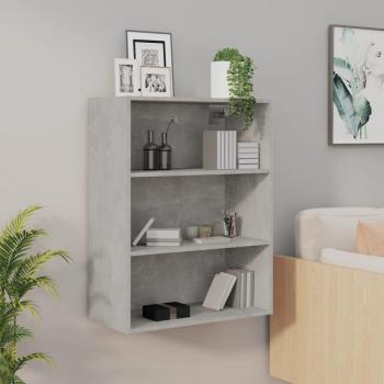 vidaXL Hanging Wall Cabinet - Concrete Grey, Dimensions: 69.5x32.5x90 cm