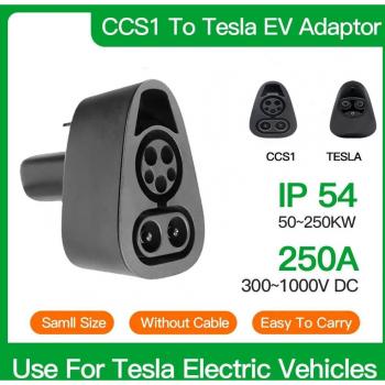 Fluorescent Luminous Tire Valve Caps - Glowing Wheel Decor for Cars and Motorcycles + CCS1 to Tesla Adapter for Fast Charging Model 3, Y, S, X