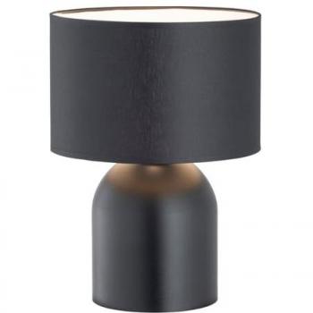 Lámpara de Mesa Aspen EPIKASA, Acero con Recubrimiento de Polvo, Negro y Blanco, 25x35x25 cm