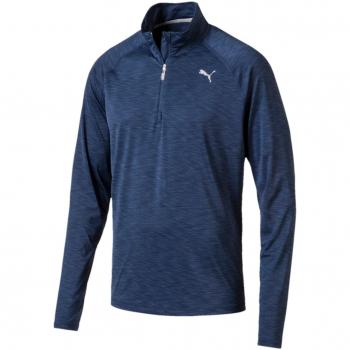Puma Camiseta de Manga Larga - Para Hombre Azul Azul Brezo Large