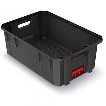 Cesta Modular Kistenberg X Block Pro Modular System 36,2x54,4x20 - Caja de almacenamiento KISTENBERG KXB604020C - Caja de transporte para herramientas modular X-Block, capacidad de carga de