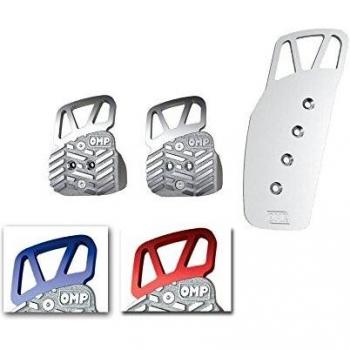 Set de 3 Pedales de Aluminio Anodizado Plata