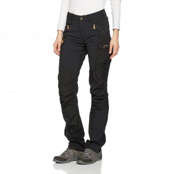 Fjällräven Women's Nikka Curved Trekking Trousers Black Size 40