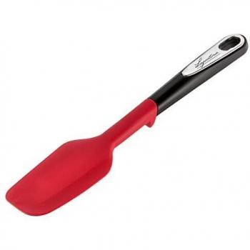 Espátula de Cocina de Silicona Lagostina Ingenio Smart con Inserto Antideslizante, Roja y Negra