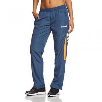 Hummel Team Player - Pantalones para mujer, tamaño S, color azul