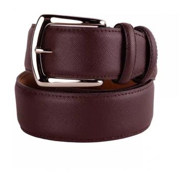 Made in Italy Brown Calfskin Belt - 115 cm / 46 Inches