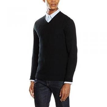 Calvin Klein Sanderson V-Nk, Sudadera para Hombre, Nero
