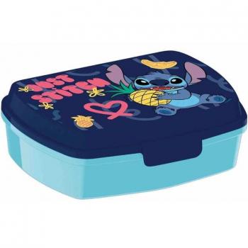 SANDWICHERA RECTANGULAR DE PLÁSTICO INFANTIL STITCH PALMS
