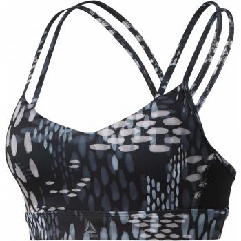 Reebok Hero Strappy Pad-Speckgri Sujetador Deportivo, Mujer, Black, L