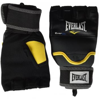Everlast Evergel - Guantilla lastrada, color negro / gris, talla S-M