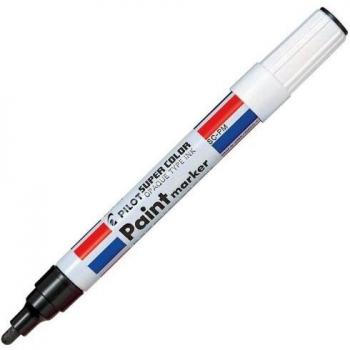 Pilot SC-PM, 12 Rotuladores Permanente Pilot Paint Marker, negro