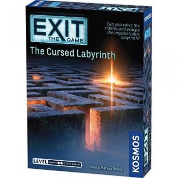 Exit the Game: The Cursed Labyrinth, Escape Room Card Game, Family Games for Game Night, Board Games for Adults and Kids, For 1 to 4 Players, Age 10+, Black