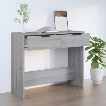 Mesa consola vidaXL madera contrachapada gris Sonoma 90x36x75 cm