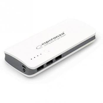 Esperanza EMP106WE Radium 8000mAh Gris, Color Blanco batería Externa - Baterías externas