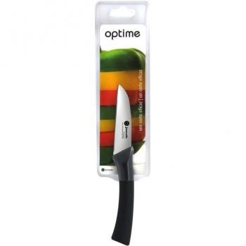 Jomafe Optime - Cuchillo pelador, 9 cm, color gris y negro