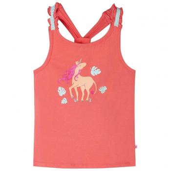 Camiseta de tirantes infantil color coral 92