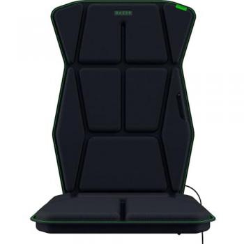 Cojín Háptico para Sillas de Juego Razer Freyja - Tecnología HyperSpeed Wireless y Bluetooth, Cubierta de Asiento Negra