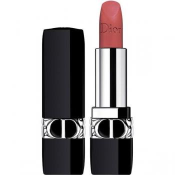 Dior Rouge Dior Barra de Labios 772 Classic Mate Recargable - Acabados Satinado, Metalizado y Aterciopelado - Tratamiento Floral - Confort y Larga Duración