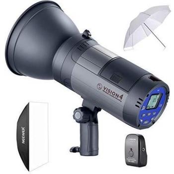 Neewer Vision 4 Exterior Estudio Kit Luz Estroboscópicas Batería Iones Litio 700 Flashes Máxima Potencia con Sistema 2,4G