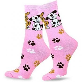 Perro Woof calcetines de algodón para hombres y mujeres multicolor Dog Lover/Pink 43/46