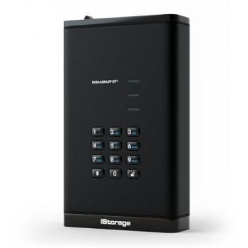 iStorage diskAshur DT3 14TB FIPS Level 3 Encrypted External Hard Drive with 256-bit Security