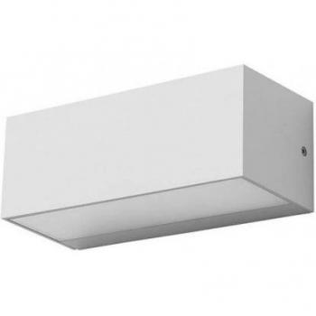 Aplique de pared Ara E-27, blanco 1228000302 Forlight - Aplique exterior empotrable para bombilla E27 en color blanco