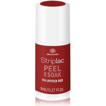Alessandro Striplac Peel Or Soak Laca de Uñas 8 ml - Vegan N.º 174 Lipstick Red