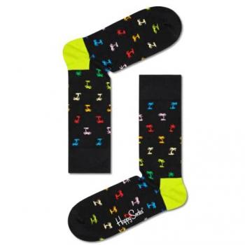 Calcetines Palm Happy Socks - Amarillo, Naranja, Rojo, Azul - Talla: 36-40 Unisex Adulto