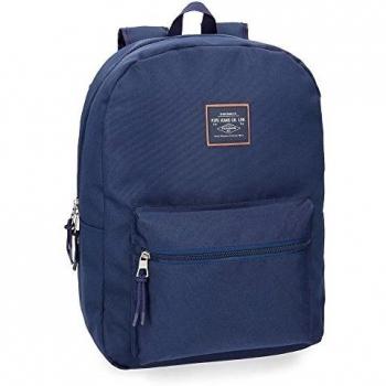 Pepe Jeans Cross Mochila adaptable a carro 44 cm, color Azul