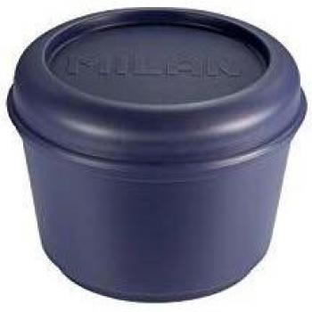 RECIPIENTE PARA ALIMENTOS HERMÉTICO REDONDO 0,25L, TAPA AZUL MILAN