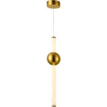 Lámpara colgante moderna Halling Copper - Italux, Lámpara colgante LED moderna de cobre, luz blanca cálida 3000K, 1215 lúmenes