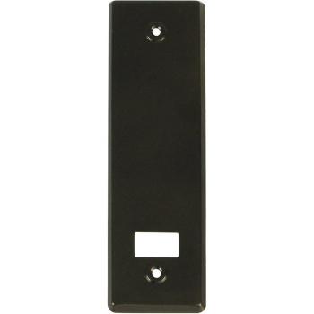Embellecedor de Aluminio con Acabado en Bronce para Recogedor de Persianas - Medidas: 22,2 x 6,5 cm, Distancia entre Tornillos: 17 cm, Espesor: