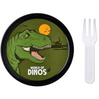 Cajita para fruta Mepal Campus Dino - Snack box para niños - Apto para lavavajillas y microondas - Sin BPA - 300 ml