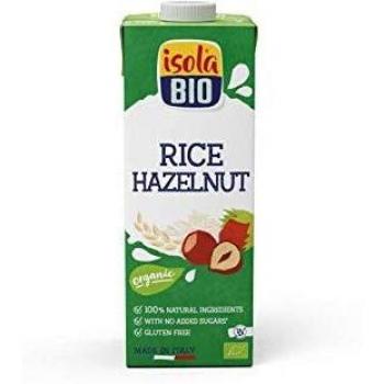 Bebida Vegetal de Arroz con Avellanas Orgánica 1 Litro Isola Bio