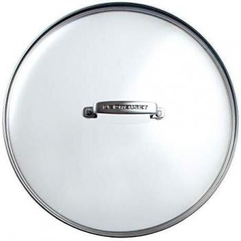 Le Creuset Tapa de cristal, 30 cm, color plateado y transparente