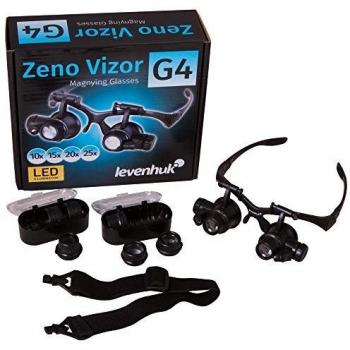 Lentes de aumento Levenhuk Zeno Vizor G4 con luz LED y ajuste cómodo