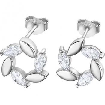 Pendientes Lotus Silver LP3188-4/1 Pure Essential Hoja de Plata con Circonitas para Mujer