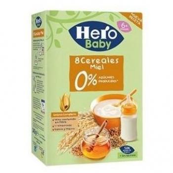Hero Pedialac 8 Cereales Miel, 0% Azúcares, 340 gr