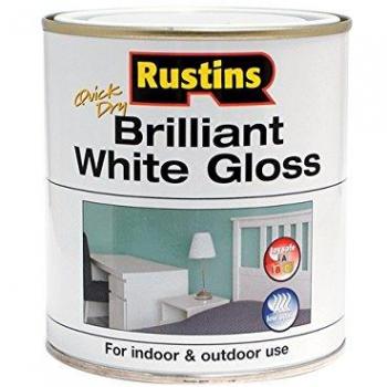 Rustins WHIGW500 Quick Dry White Gloss 500ml