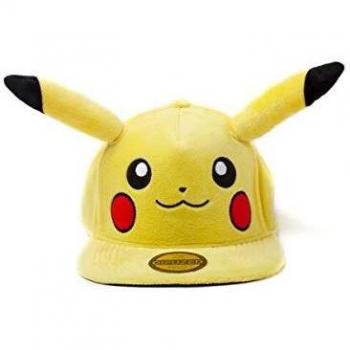 Gorra Pokémon Pikachu Peluche Snapback con Orejas
