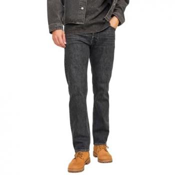 Jack & Jones Men's Relaxed Fit Black Denim Jeans - Model JJICHRIS JJCLASSIC AM 079, Size 31/30
