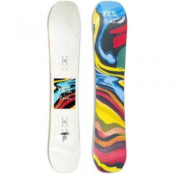 YES Pyzel SBBS Wide Snowboard 155 cm, color blanco, diseño específico para snowboard, ancho extra para mayor estabilidad y control en nieve profunda
