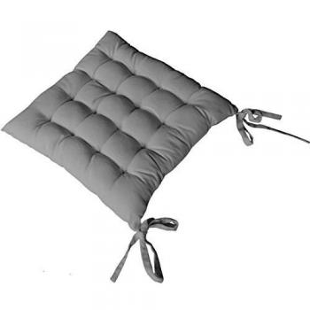 Disfrutar de Home 2007GRGP040040 Silla Funda para cojín algodón Gris 40 x 40 cm