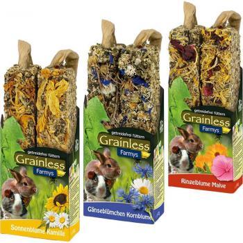 JR Farm Farmy's Grainless Mixed Pack - 6 x 2 Sticks (3 Varieties, 140g Each)
